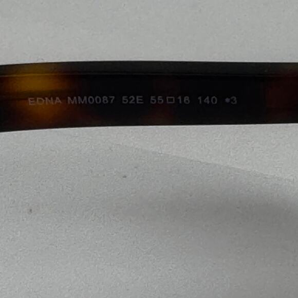 Women\'s Max Mara NWOT Edna Brown Tortoise Oversized Frame Sunglasses